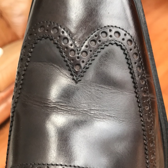 COLE HAAN “Nike Air” technology WINGTIP DRESS SHOES DARK BROWN / OXBLOOD LEATHER - Picture 7 of 9